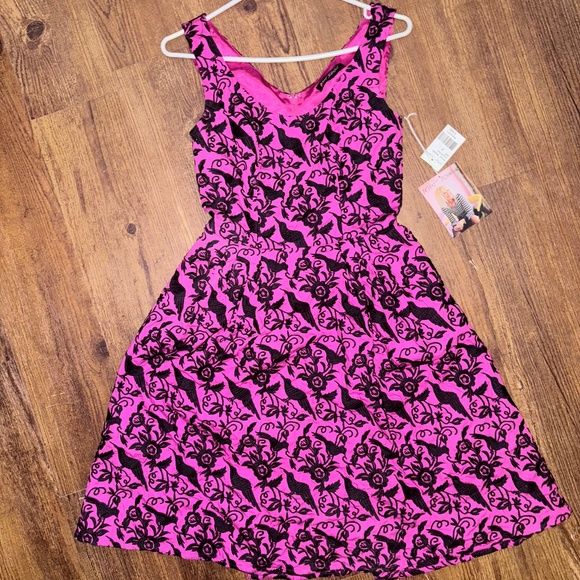 Betsey Johnson - Crow and Floral Embroidered Dress - Picture 5 of 5